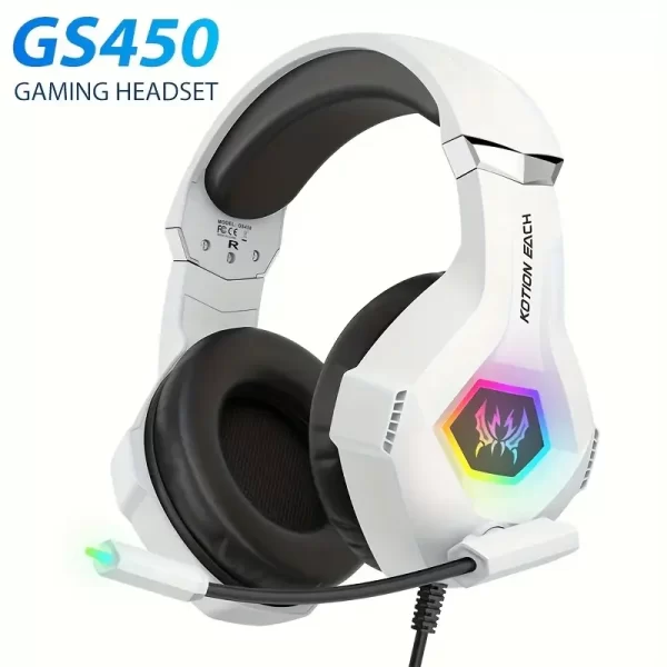 GS450 Gaming Headset Wired Headphones With Microphone Stereo Earphones Deep Bass For Computer Gamer Laptop Music Wired Earphones